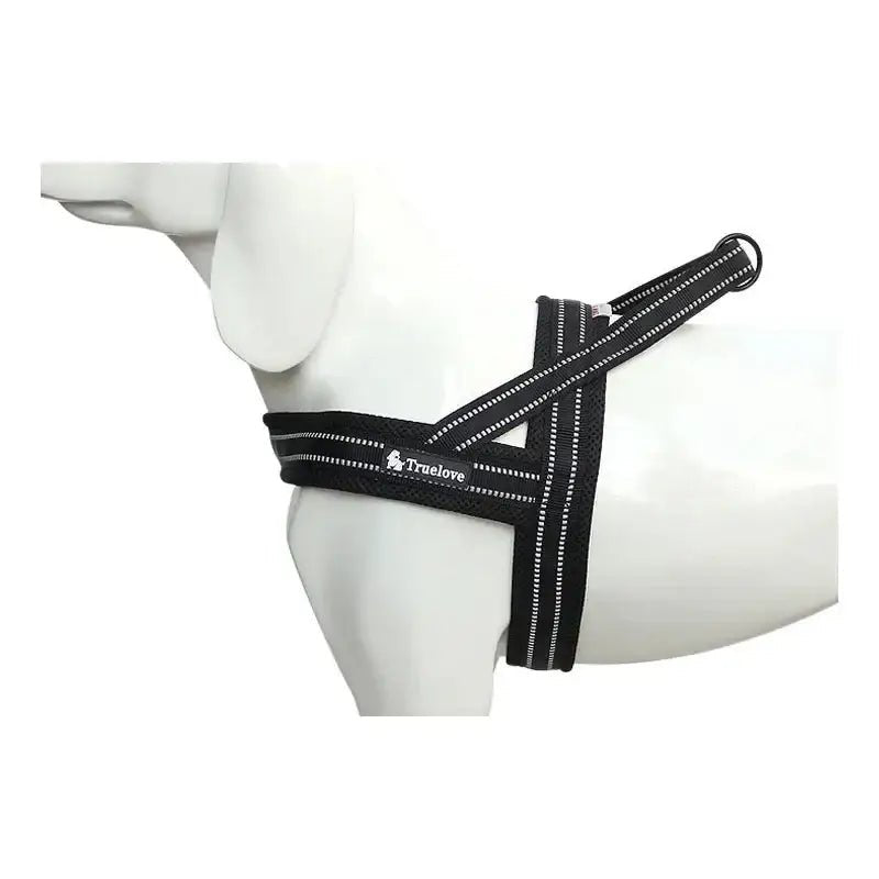 Harnais pour chien Truelove en T Soft Mesh rembourré avec boucle Duraflex et couture réfléchissante
