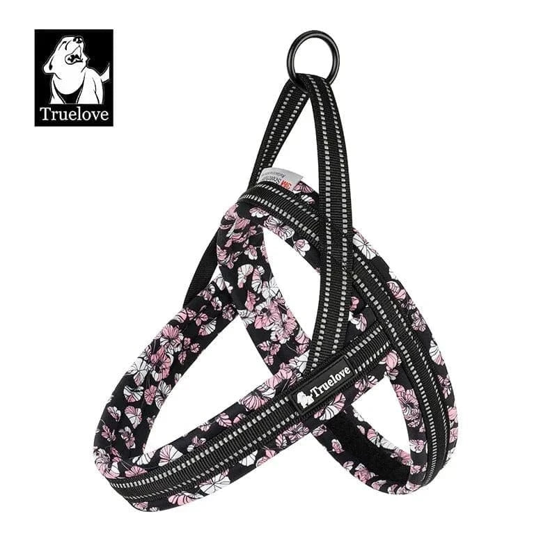 Harnais floral Truelove avec mesh, facile à enfiler, style floral Truelove