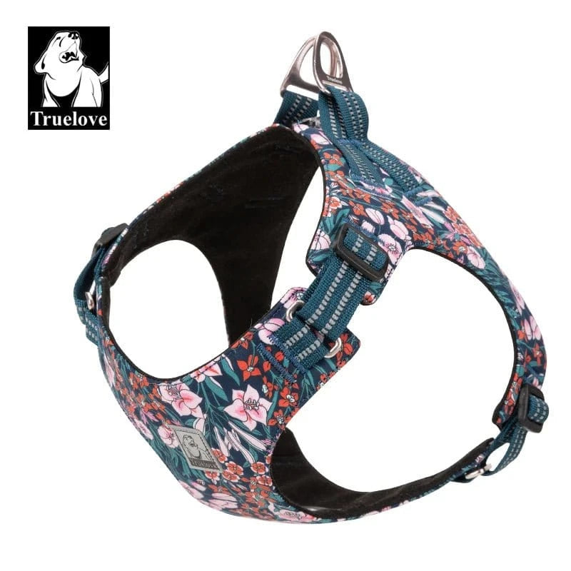 Harnais floral Truelove avec boucles à dégagement rapide en coton, facile à mettre