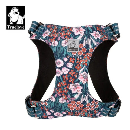 Harnais floral Truelove avec boucles à dégagement et dégagement rapide pour chien