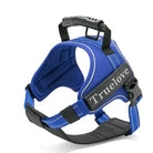 Harnais en T Truelove robuste pour chien puissant avec poignée dorsale et design bleu