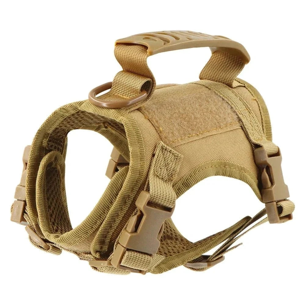 Harnais tactique pour petits chiens avec système molle et réglable, parfait pour chiots