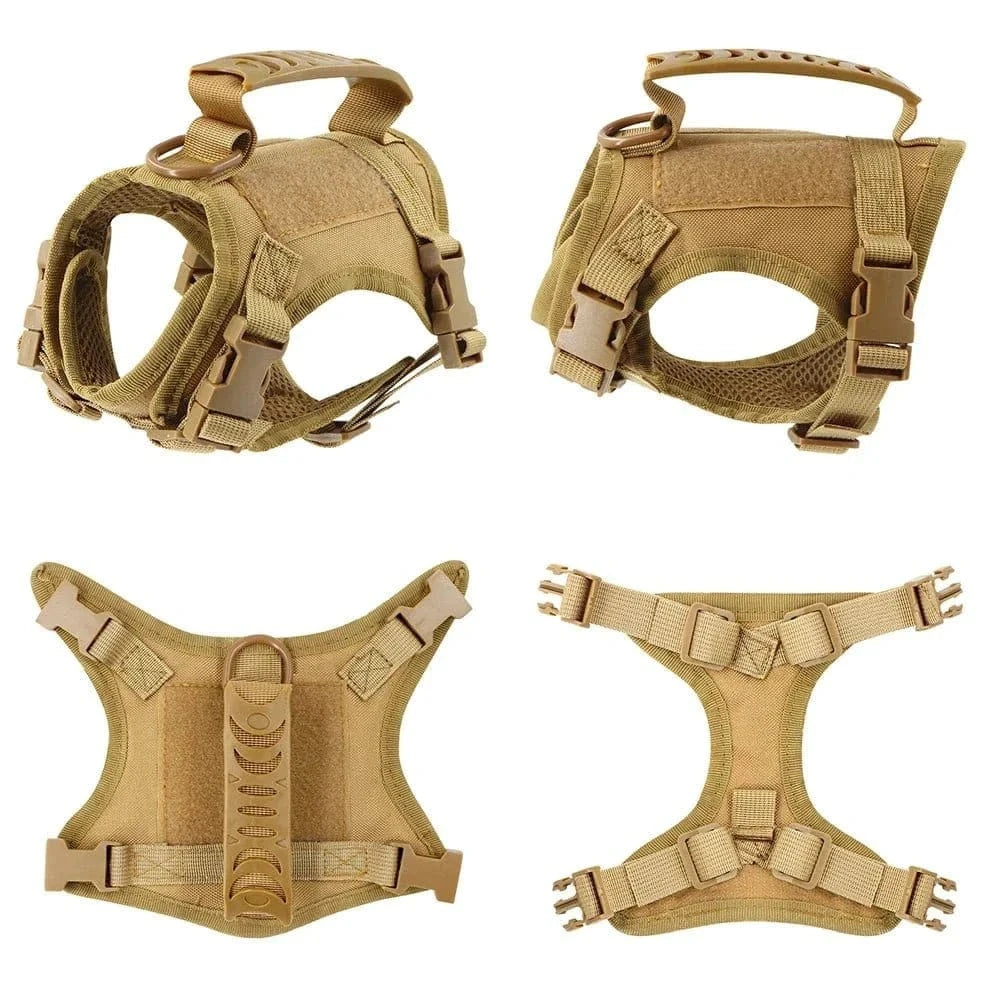 Harnais tactique pour petits chiens avec système molle et réglable pour chiots