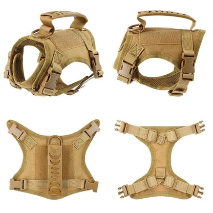 Harnais tactique pour petits chiens avec système molle et réglable pour chiots