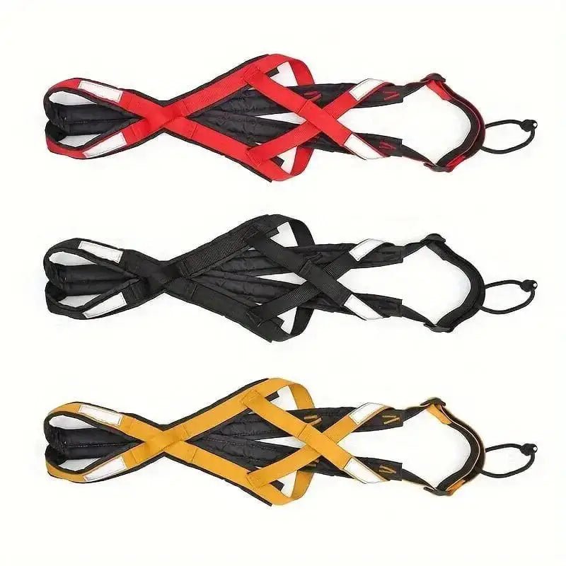 Trois harnais de traction pour chien sport canicross, course à pied et vélo