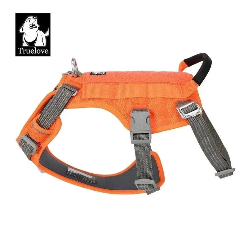 Harnais Truelove anti-fuite orange avec sangles latérales et sangle abdominale
