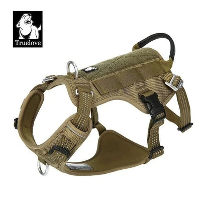 Harnais Truelove Anti-Fuite Réfléchissant, harnais olive green avec sangles latérales