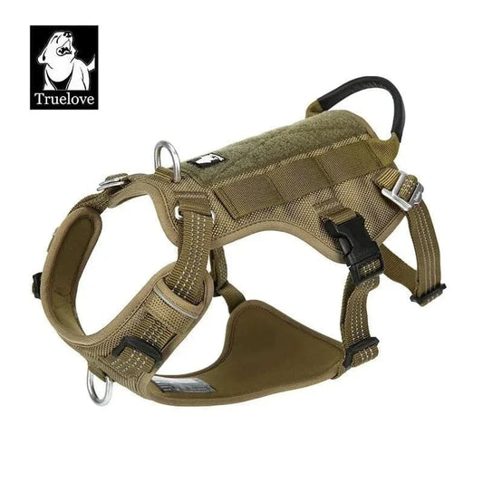 Harnais Truelove Anti-Fuite Réfléchissant, harnais olive green avec sangles latérales