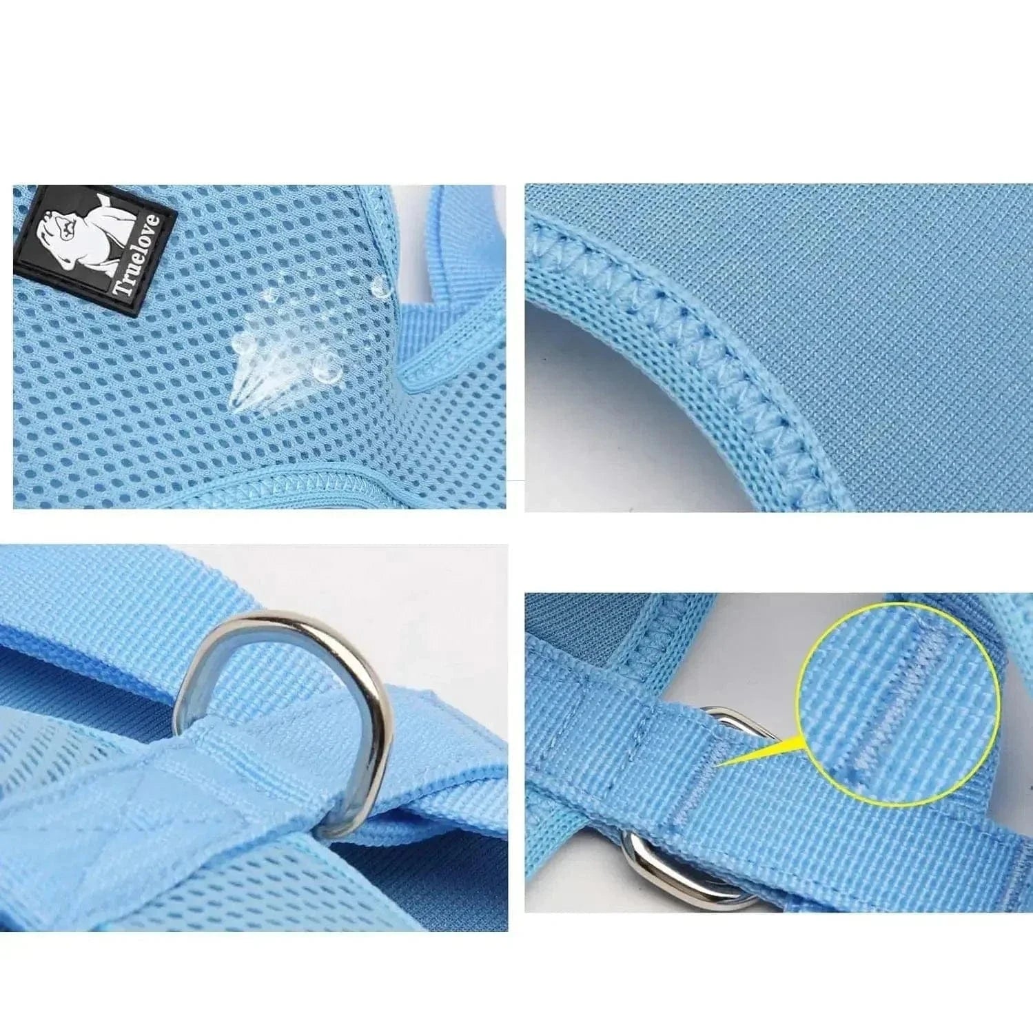 Harnais Truelove en nylon mesh respirant pour chien, légère et confortable