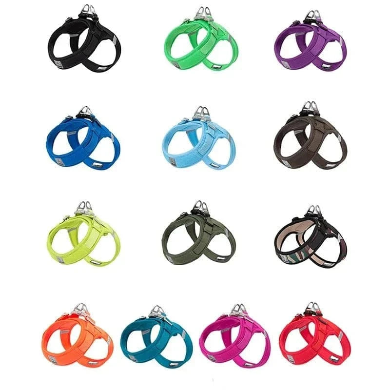 Harnais Truelove Réfléchissant Ajustable avec bandes réfléchissantes pour moyens chiens colorés