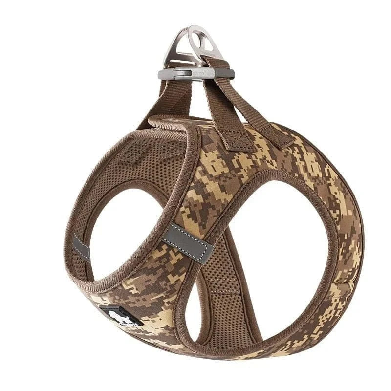 Harnais Truelove Soft Air Mesh en motif camouflage pour chien confortable et léger