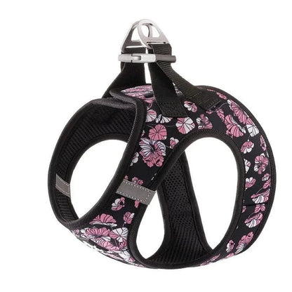 Harnais Truelove avec motif floral en soft air mesh pour chien confortable