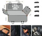 Housse de siège voiture pour chien imperméable avec motif empreinte de patte, protection arrière flexible