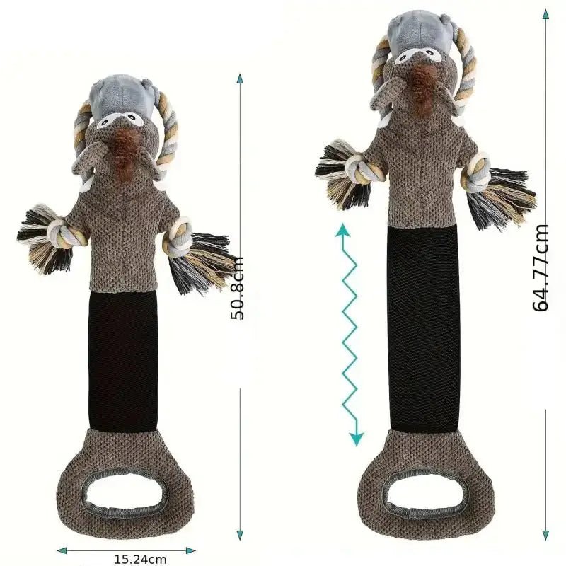 Jouet interactif pour chien avec corde résistante, jouet de traction pour chien extensible