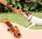 Jouet chien en peluche extensible avec poignée solide, jouet de traction pour chien robuste