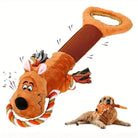Jouet en peluche extensible avec poignée solide, jouet interactif pour chien avec corde