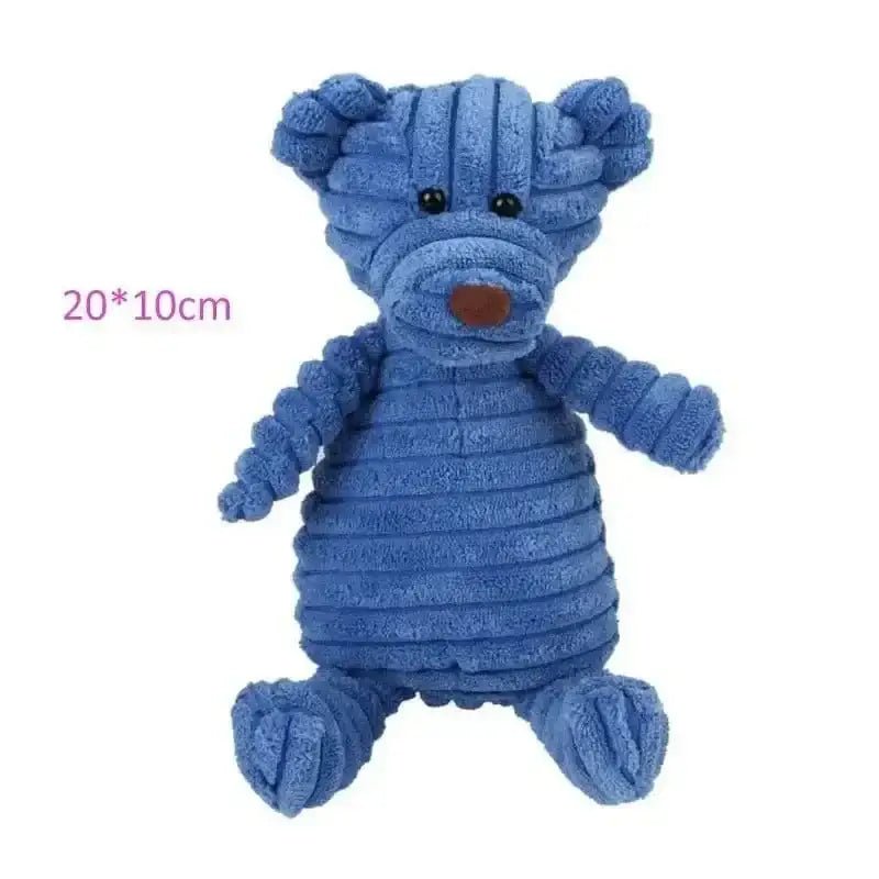 Peluche pour chien en forme d’animal rigolo, avec pouic doux et résistant