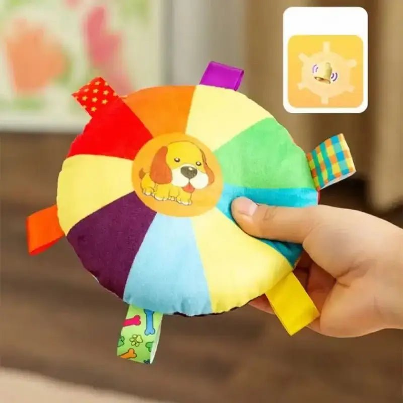 Jouet en tissu coloré interactif avec rubans, parfait comme jouet en peluche pour chien