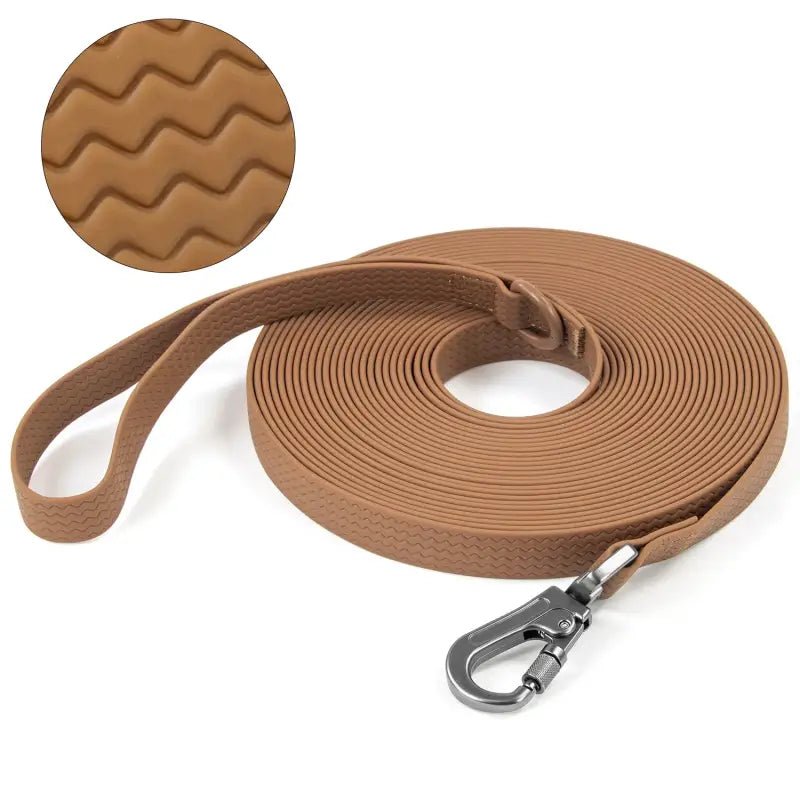 Laisse pour chien Wolfone en PVC imperméable, résistante pour chiens puissants