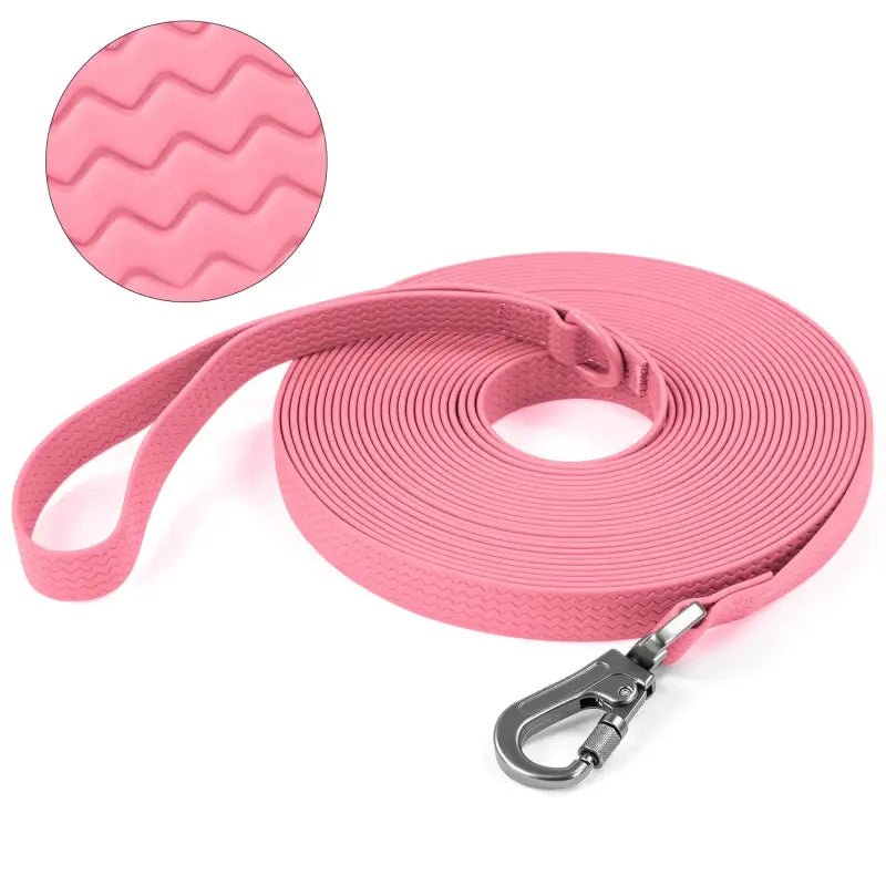 Laisse pour chien Wolfone en PVC imperméable, robuste pour chiens puissants