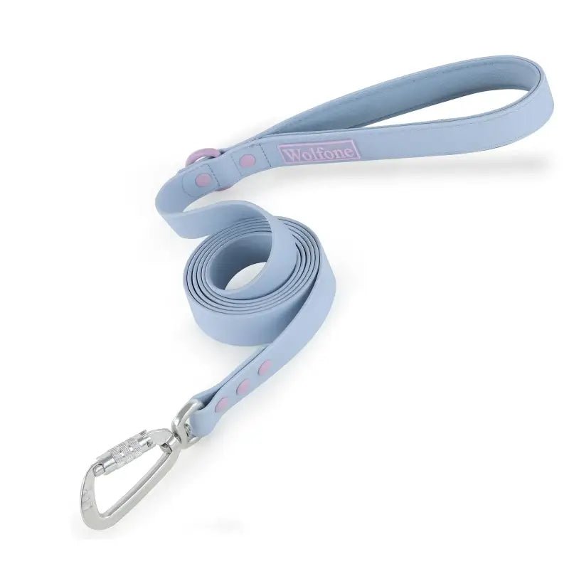 Laisse pour chien Wolfone en PVC avec mousqueton automatique, idéale pour moyens chiens