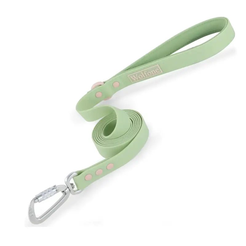 Laisse pour chien Wolfone en PVC avec mousqueton automatique, pour moyens chiens