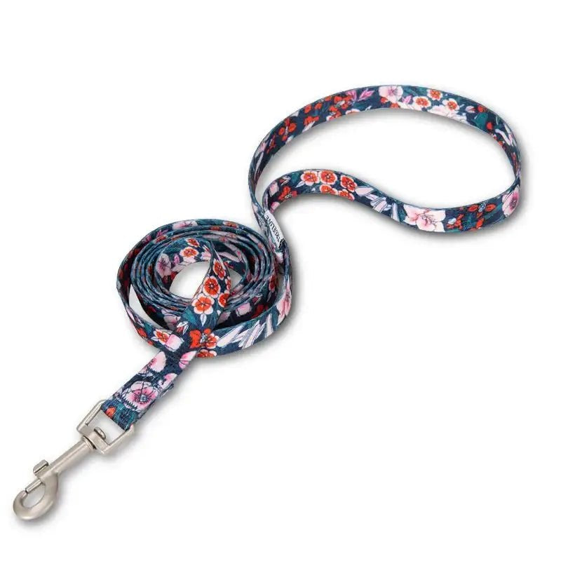 Laisse pour chien TrueLove Flower légère et stylée pour petits chiens avec snap métal