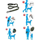 Laisse pour chien TrueLove multi-fonction mains libres avec poignée confort et système polyvalent