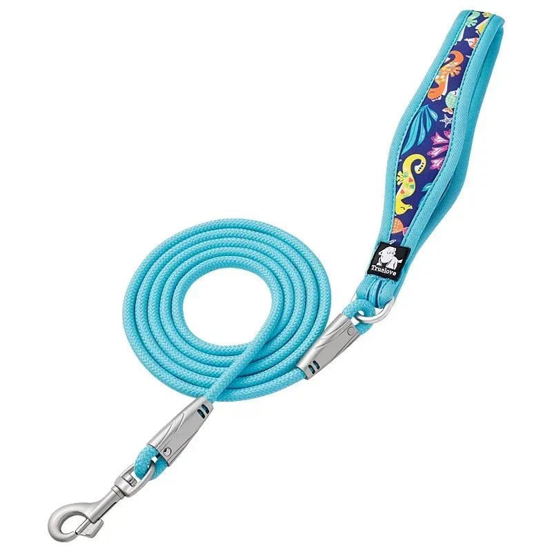 Laisse pour chien Truelove avec poignée rembourrée confort motif floral