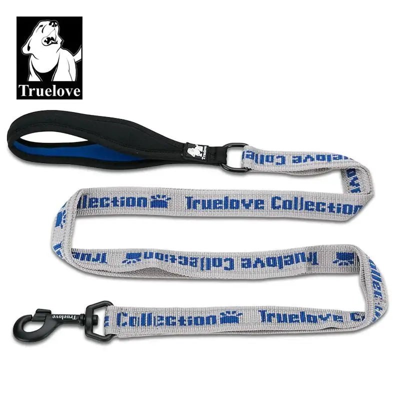 Laisse pour chien Truelove réfléchissante avec poignées multiples, couture réfléchissante et boucle métal