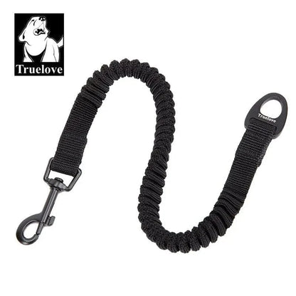 Laisse élastique noir en nylon souple avec alliage d’aluminium pour marche et coureur