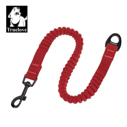 Laisse élastique rouge pour chien en nylon souple avec alliage d’aluminium Truelove