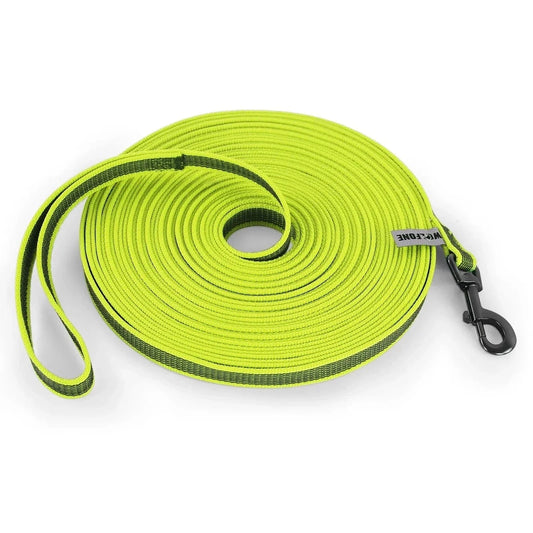 Laisse d’entraînement souple et résistante 1,5-5m avec clip métal, accessoires pour chiens