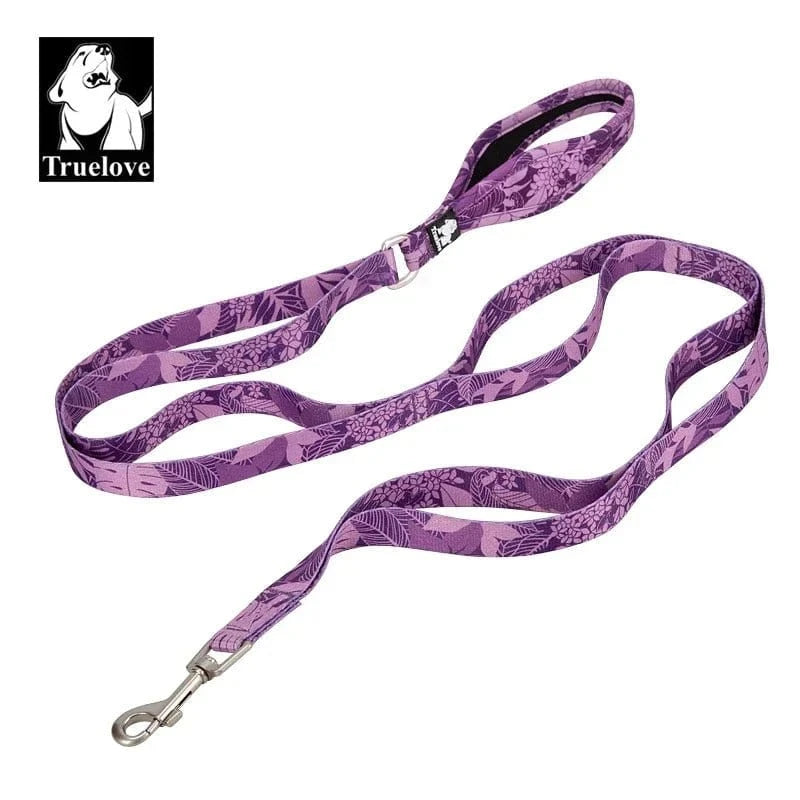 Laisse Truelove fleur 1,4 mètre - Violet Camouflage - S (1.5cm x 140cm)