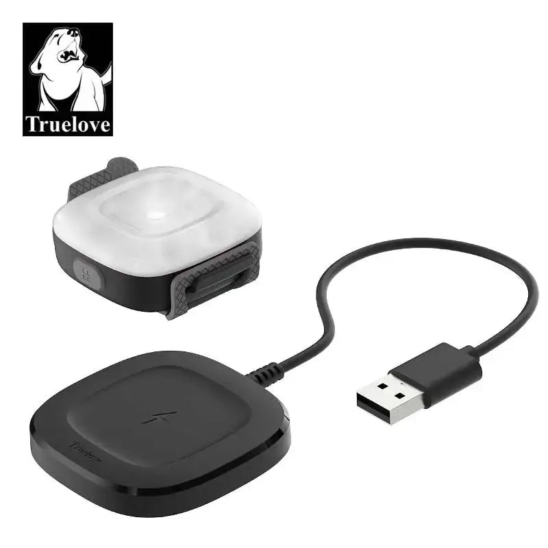 Lampe led Truelove pour harnais et colliers, rechargeable, étanche avec câble USB