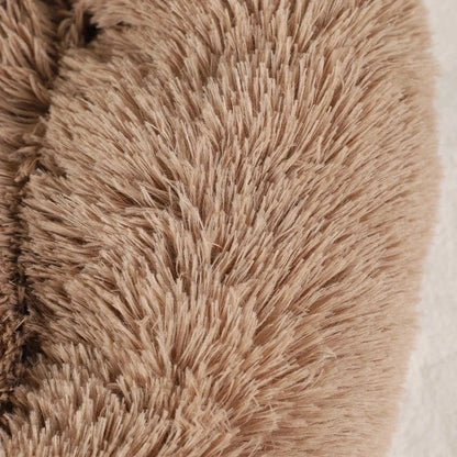 Lit moelleux en coton confort absolu avec tissu beige doux pour soutien optimal