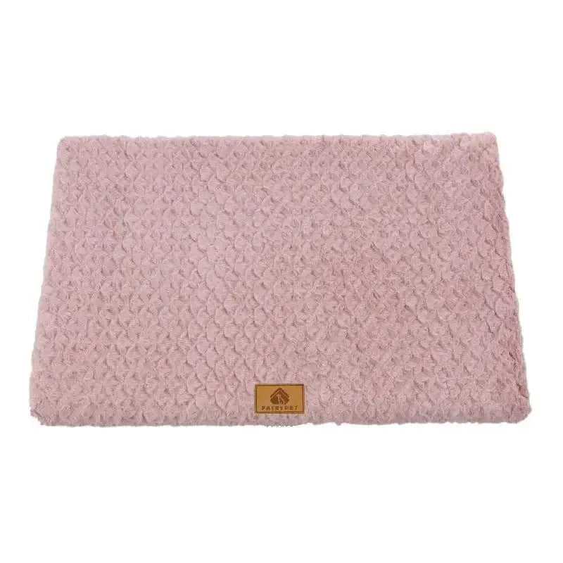 Lit orthopédique rose en mousse à mémoire avec couche protectrice intérieure