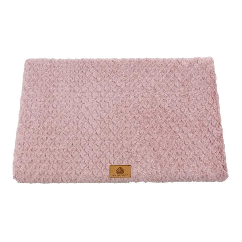 Lit orthopédique rose avec mousse à mémoire et couche protectrice intérieure