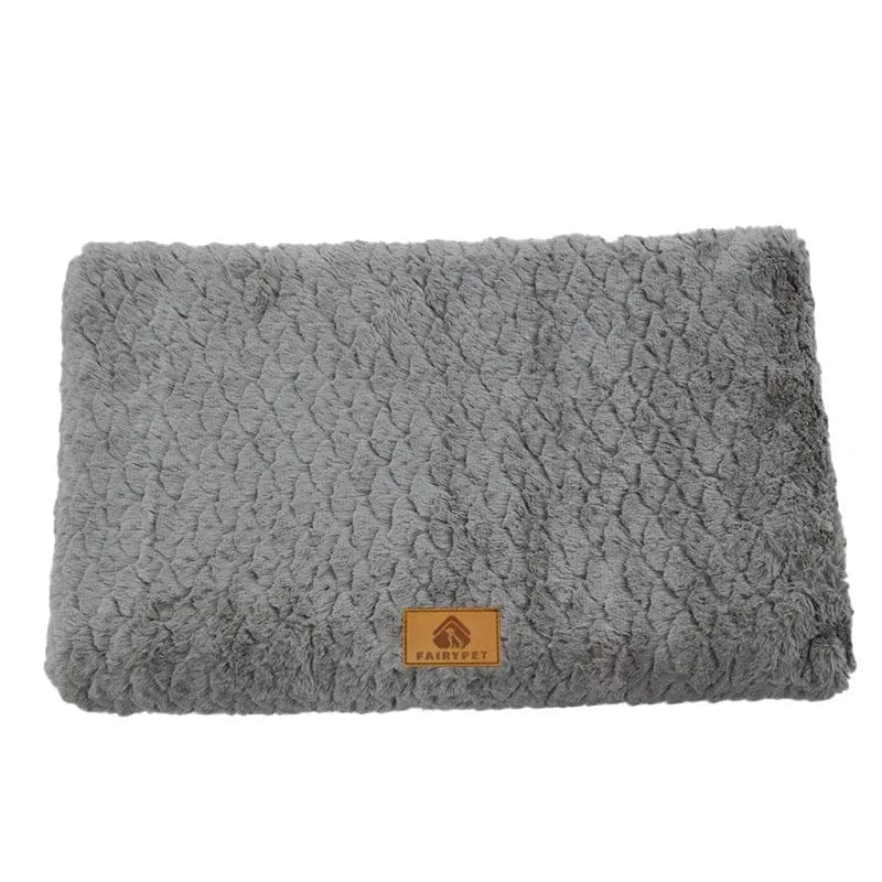 Lit orthopédique gris avec mousse à mémoire et couche protectrice intérieure