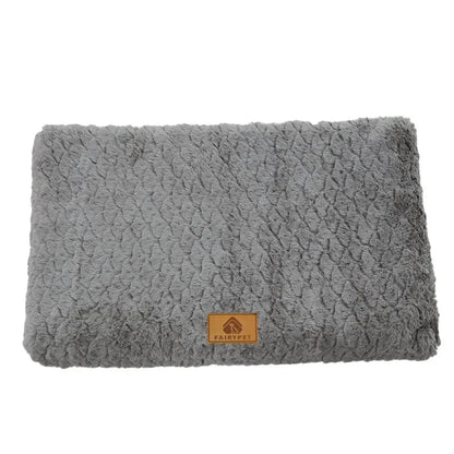 Lit orthopédique gris avec mousse à mémoire et couche protectrice intérieure