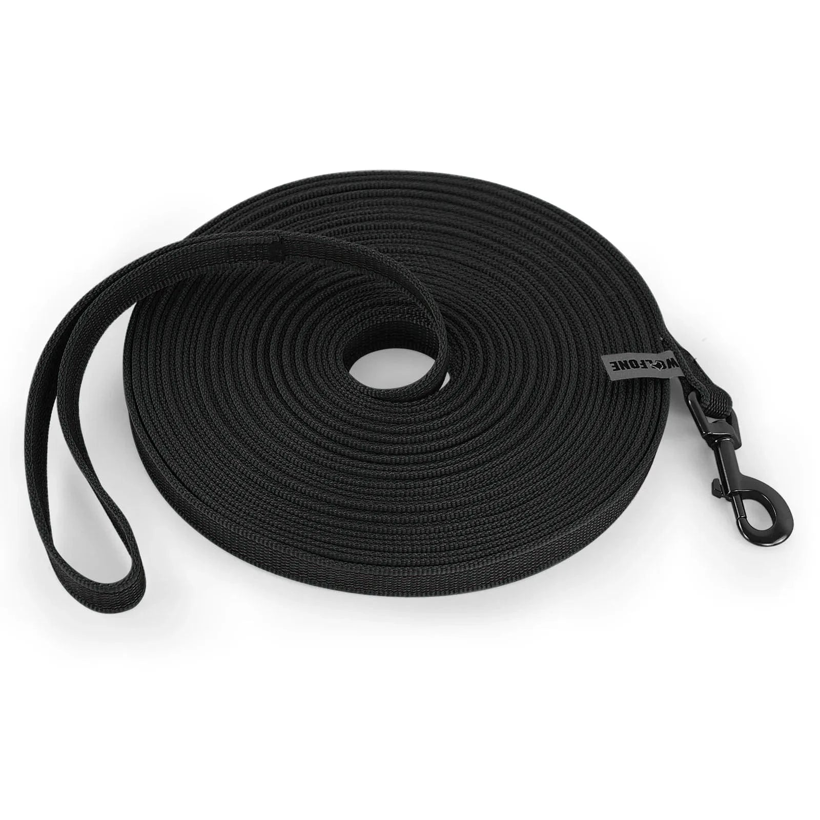 Longe d’entraînement noir en fibre résistante pour liberté contrôlée avec Longe dEntraînement