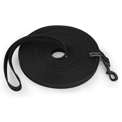 Longe d’entraînement noir en fibre résistante pour liberté contrôlée avec Longe dEntraînement
