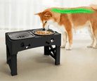 Mangeoire pour chien réglable en hauteur avec double bol, mangeoire surélevée pour chien adulte