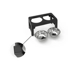 Mangeoire surélevée stable pour chien avec double inox, robuste pour chien adulte