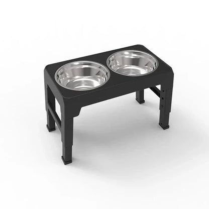 Photo de Mangeoire Surélevée Réglable en acier inoxydable pour chiens
