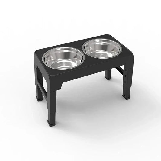 Photo de Mangeoire Surélevée Réglable en acier inoxydable pour chiens
