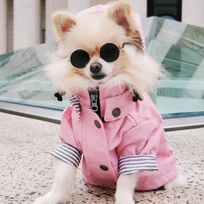 Manteau à capuche imperméable - Rose - S
