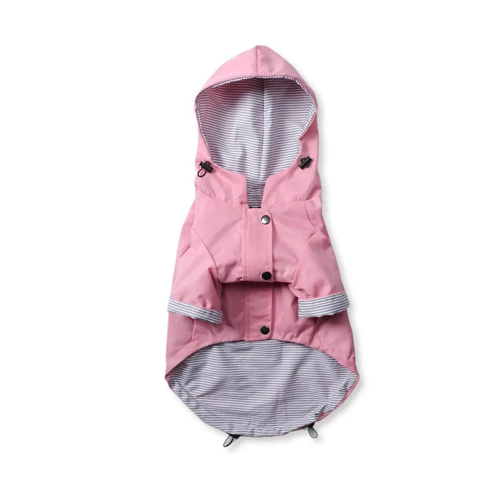Manteau à capuche imperméable - Rose - S