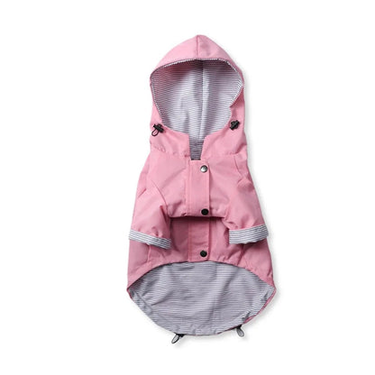 Manteau à capuche imperméable - Rose - S