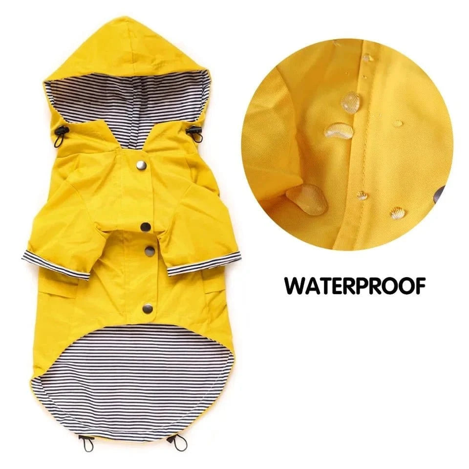Manteau à capuche imperméable - Rose - S